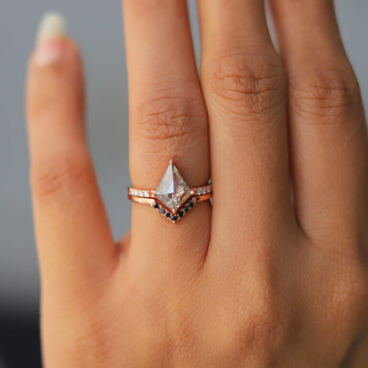 kite salt and pepper diamond ring