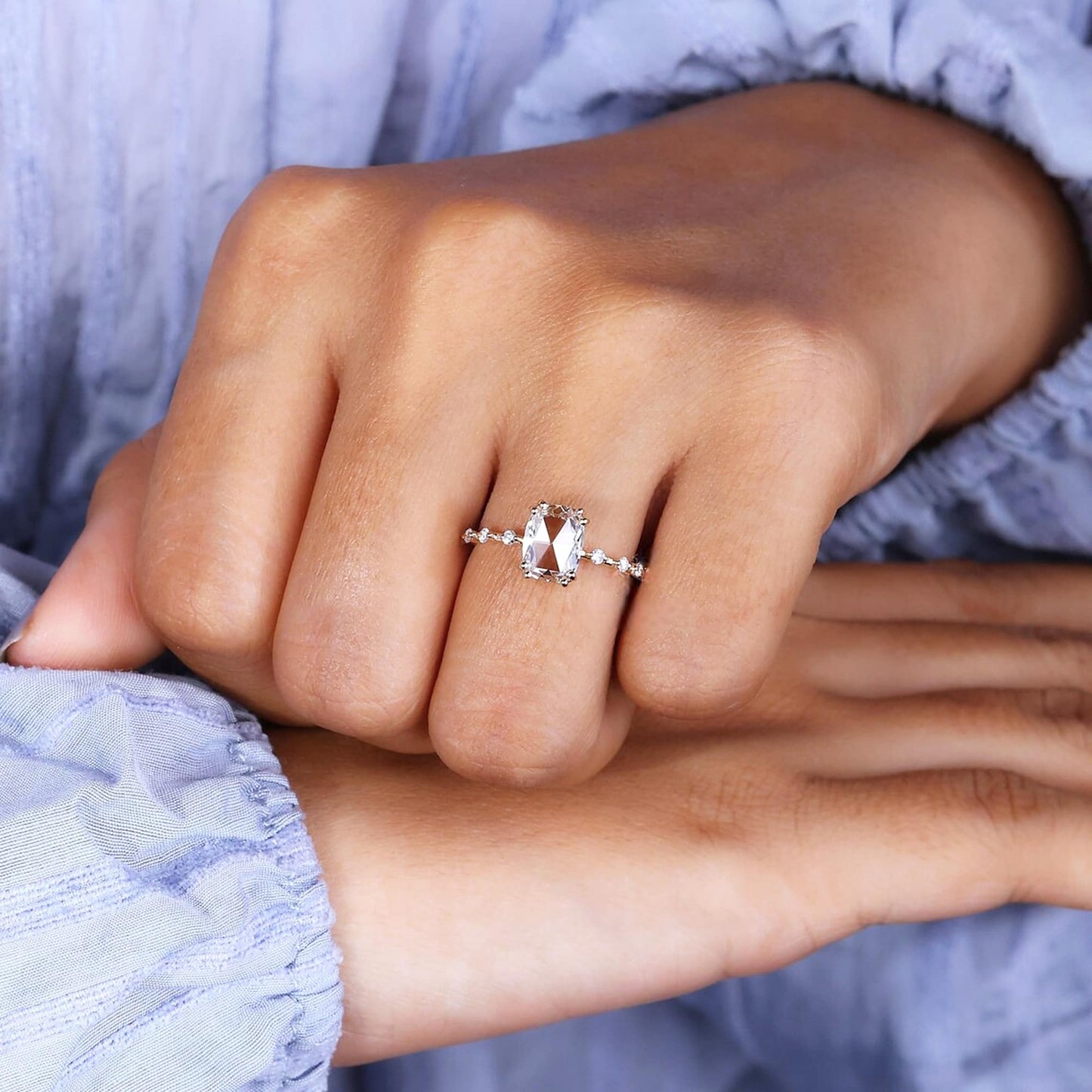 vintage rose cut diamond ring