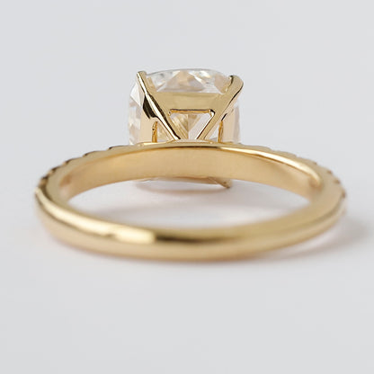 2 Carat Cushion Cut Lab Diamond Ring Solitaire For Women