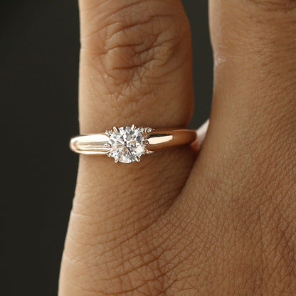 1 Ct Moissanite Women’s Unique Engagement Ring