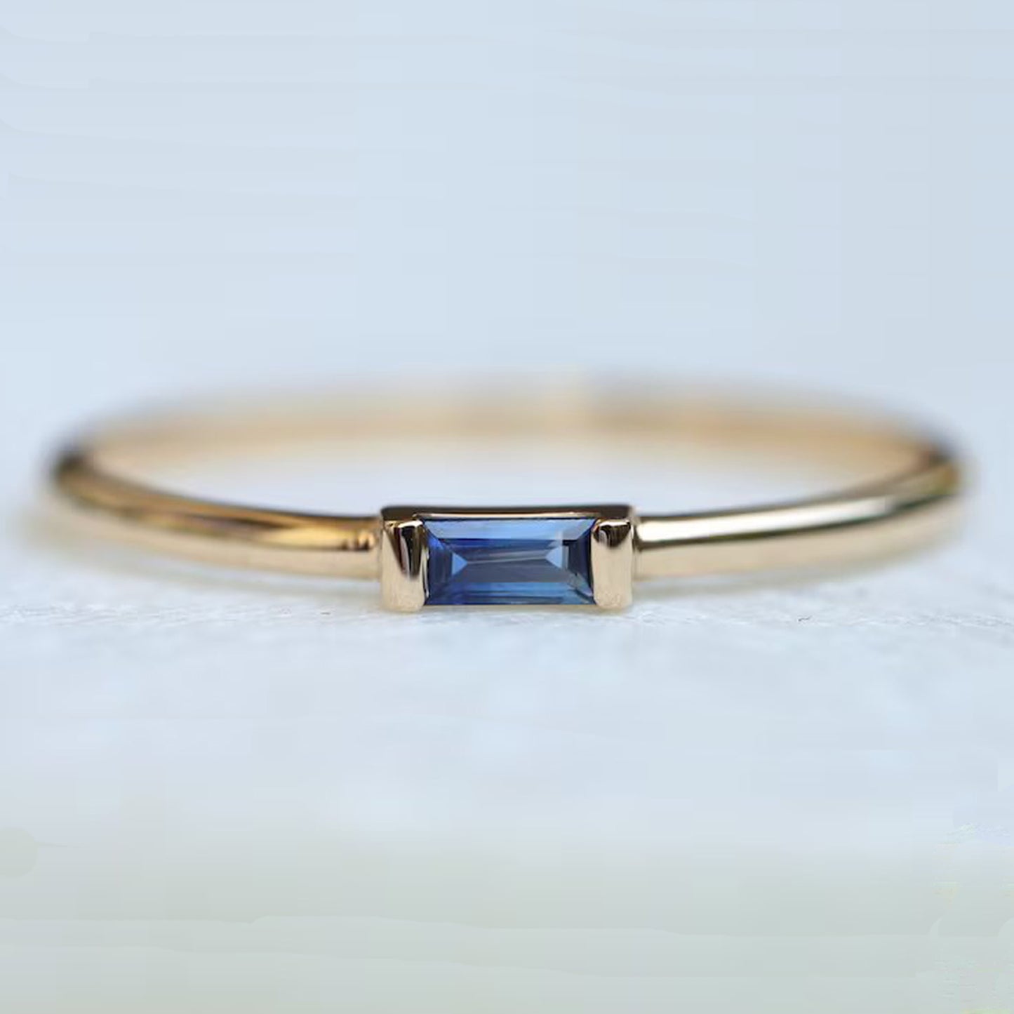 sapphire baguette ring