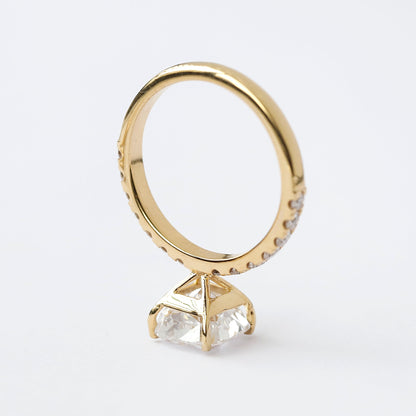 2 Carat Cushion Cut Lab Diamond Ring Solitaire For Women