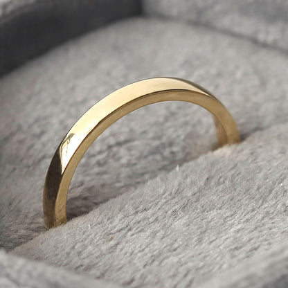 14 K Yellow Gold Plain Gold Wedding Band