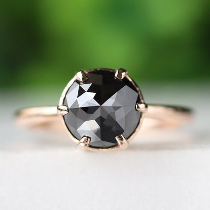 unique black diamond ring