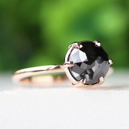 unique black diamond ring