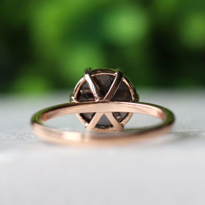 unique black diamond ring