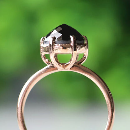 unique black diamond ring