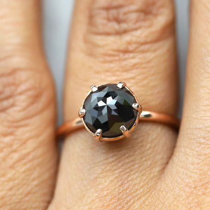 unique black diamond ring