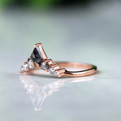 14 karat rose gold wedding band