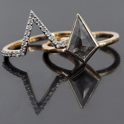 Stunning Vintage Kite Engagement Ring