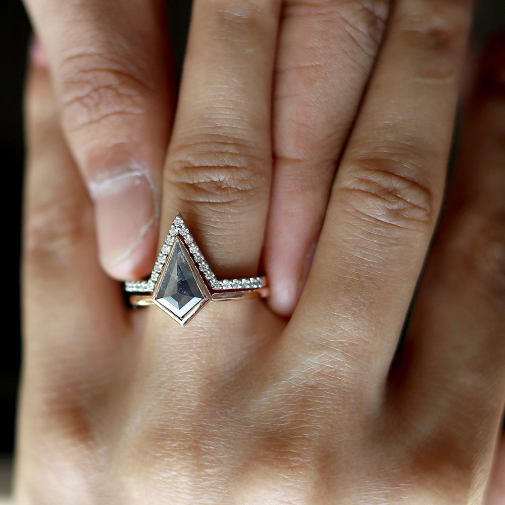 Stunning Vintage Kite Engagement Ring