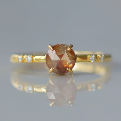 Rustic Rose Cut Diamond Ring