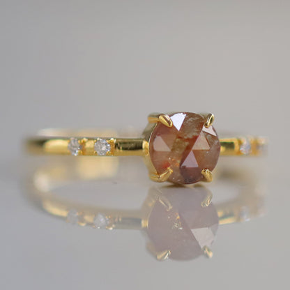 Rustic Rose Cut Diamond Ring