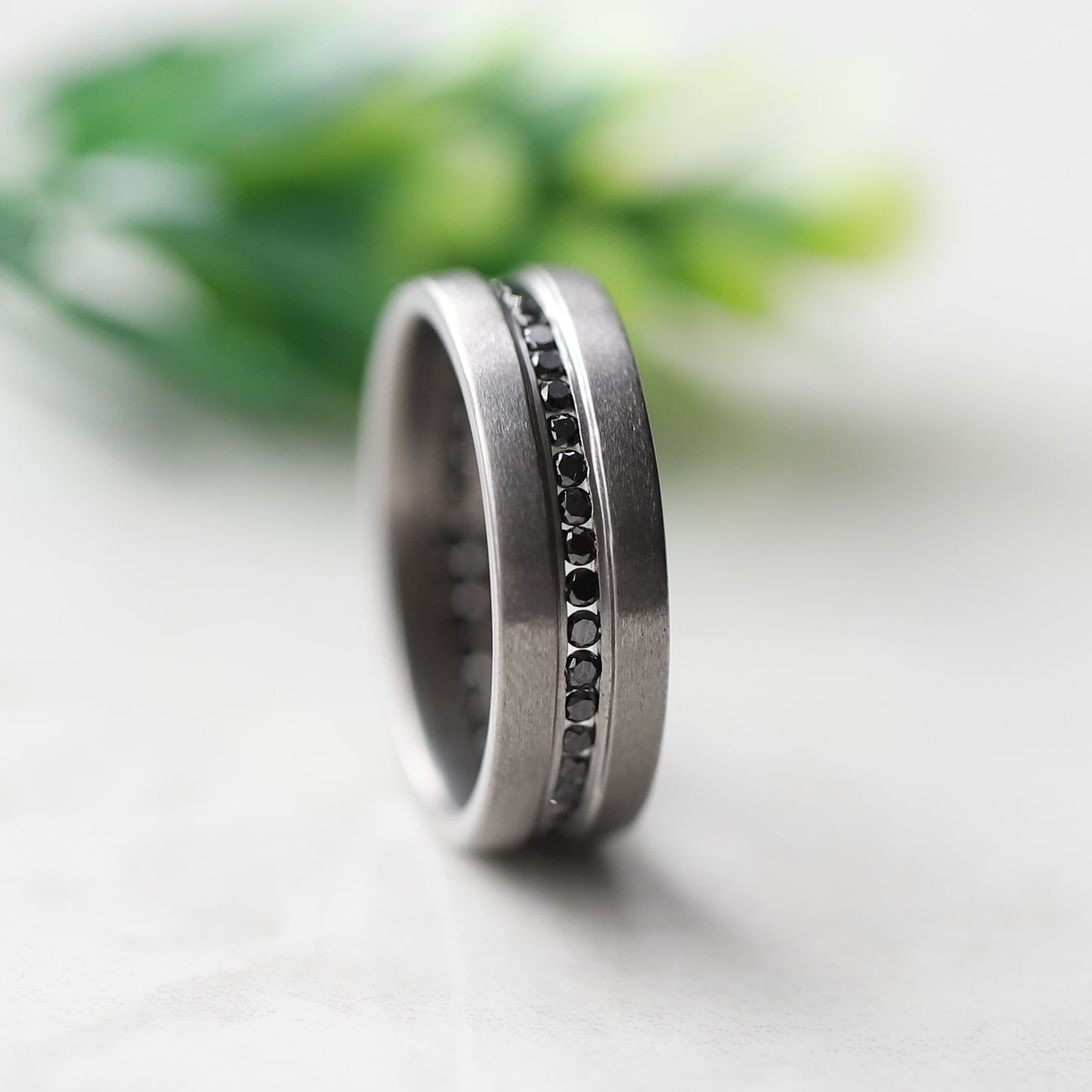 black and gold mens wedding band