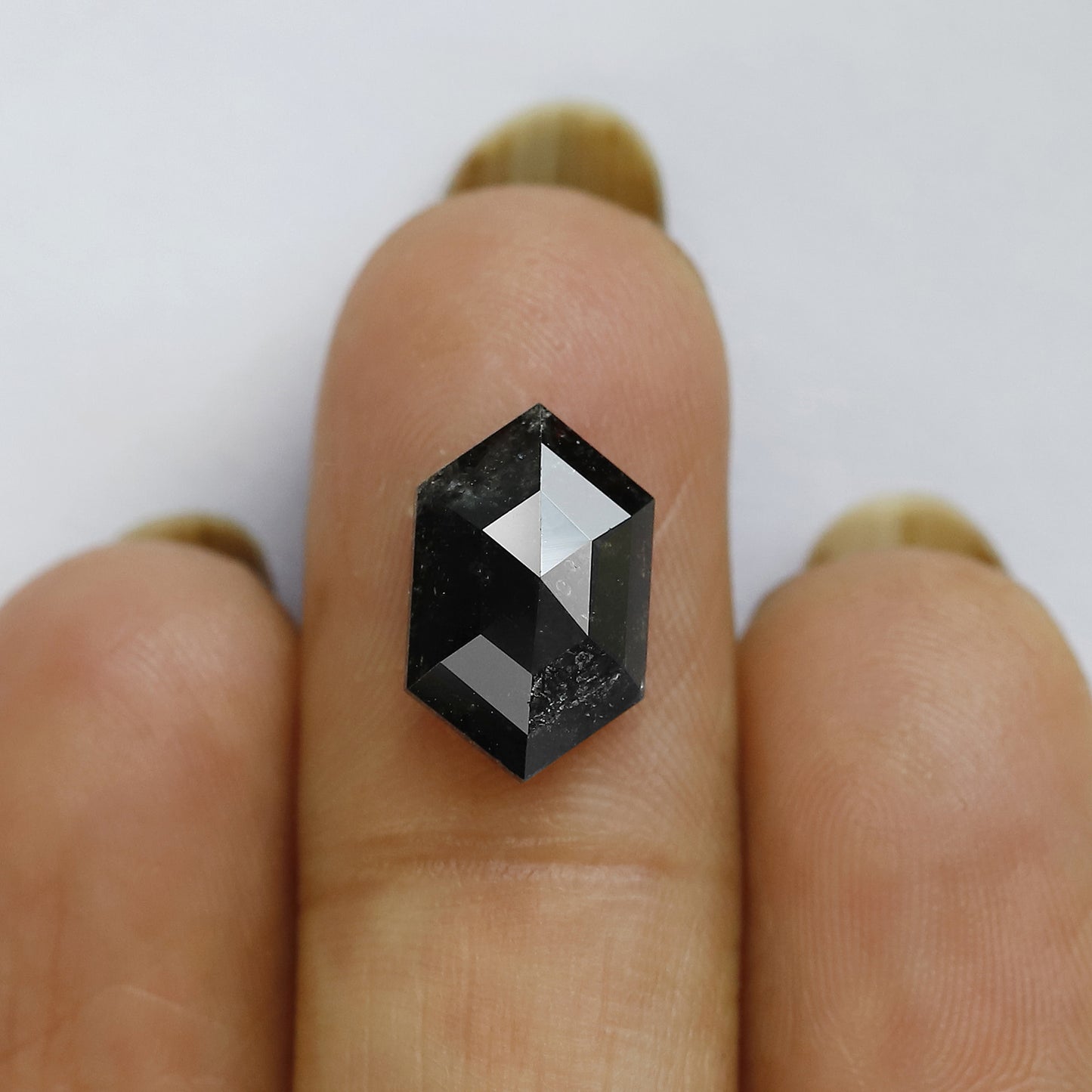 Hexagon Salt and pepper diamond