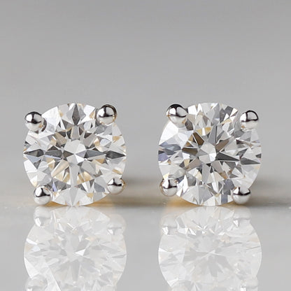 3.60 ct solitaire diamond studs