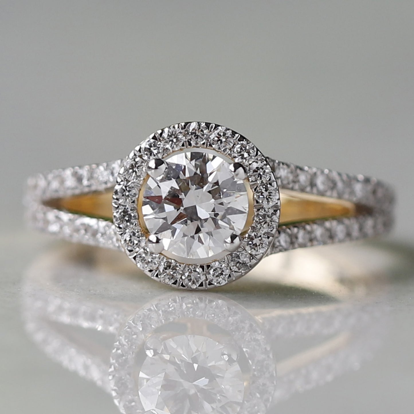 split shank engagement ring