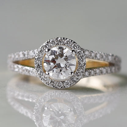 split shank engagement ring