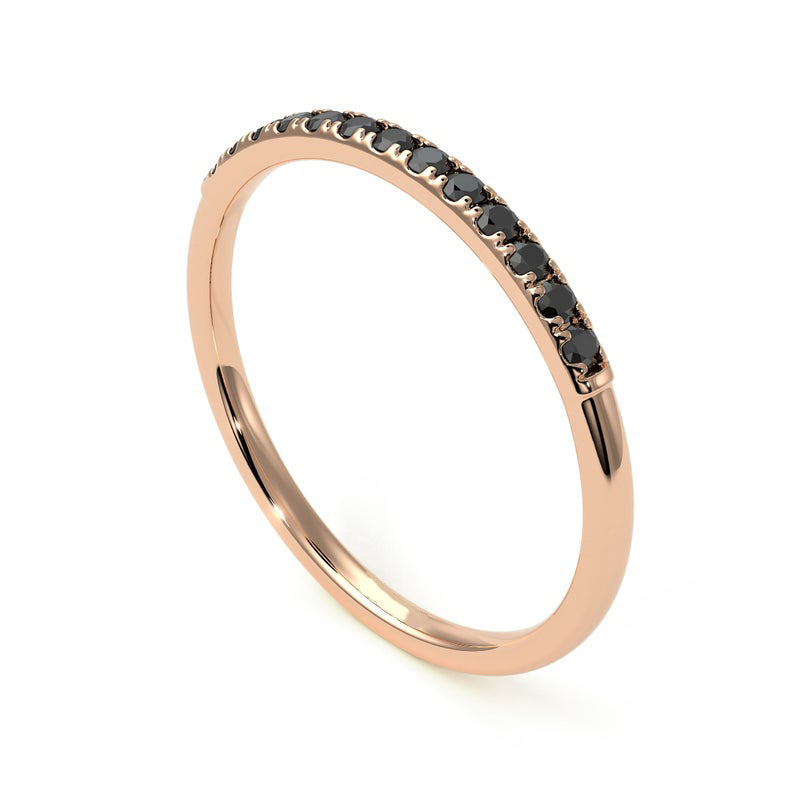 black diamond wedding band