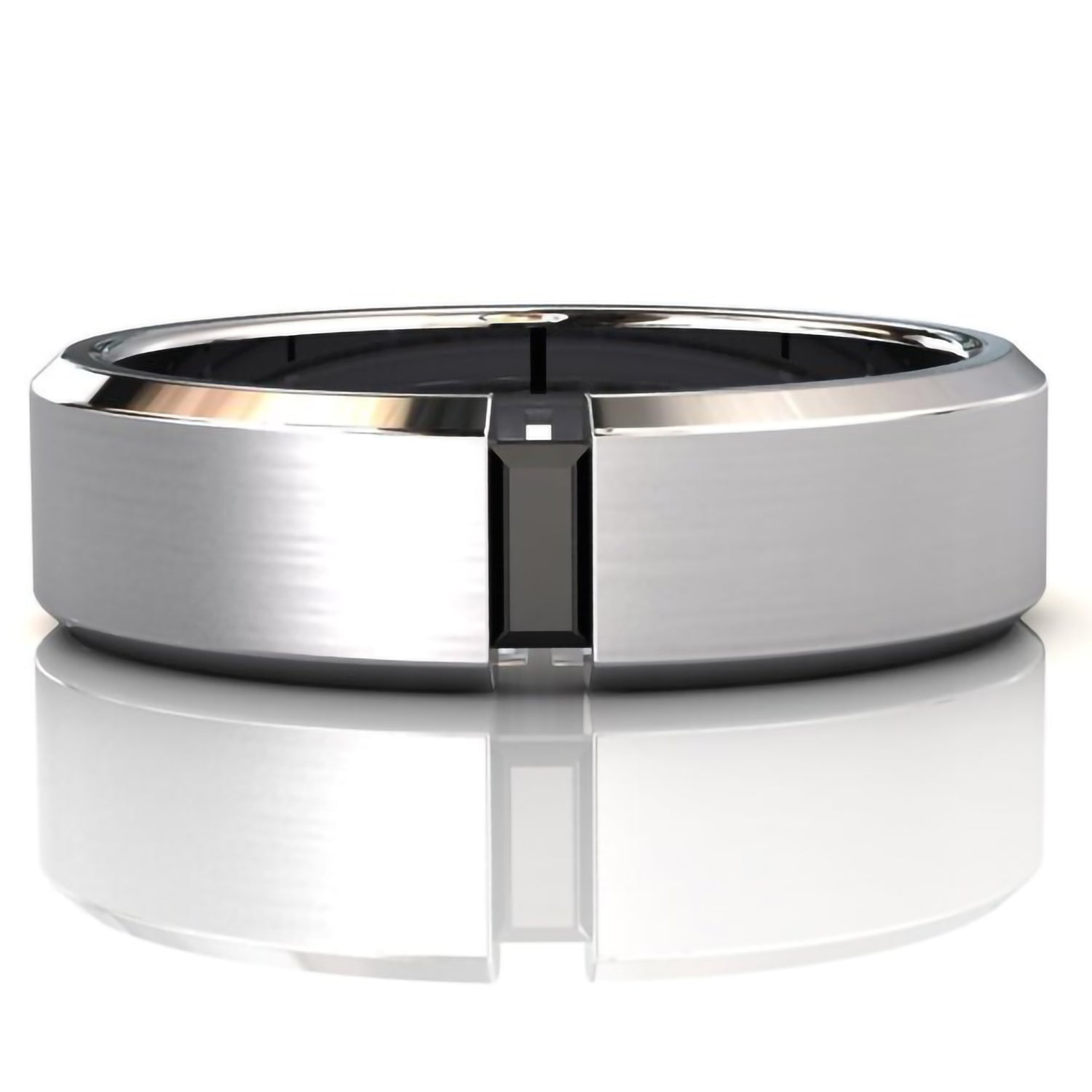 mens black diamond wedding bands