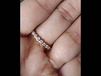 14 K Yellow Gold Diamond Wedding Band For Her